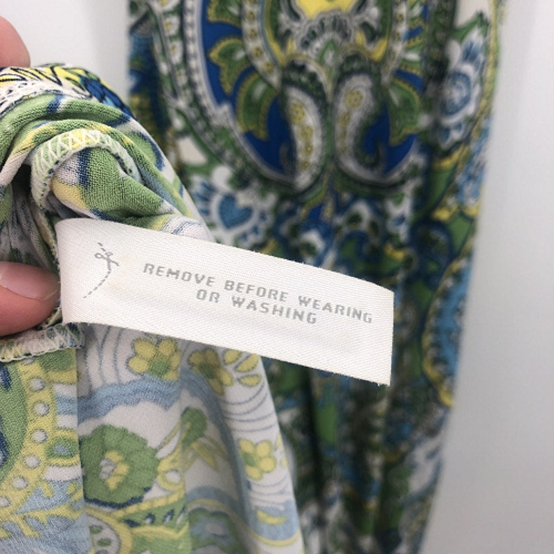 Ann Taylor LOFT Summer Sleeveless Sheath Maxi Dress Paisley Print Multi Size 10