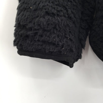 Thread & Supply Kangaroo Pouch Cozy Fleece Pullover 1/2 Zip Jacket Black/Leopard