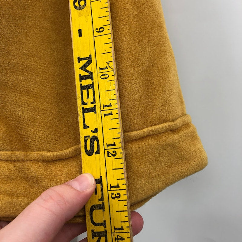 State Maine Vintage goldenrod jumpsuit large Velveteen One Piece Wide lapel