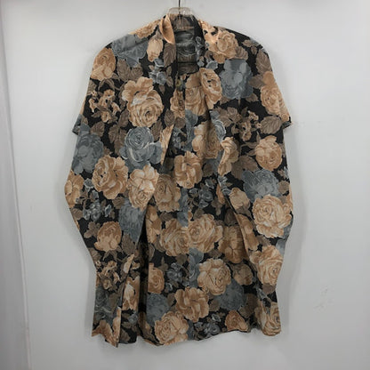 Vintage Floral 2 Piece Skirt Matching Scarf TOP Shawl Scarf Top Medium