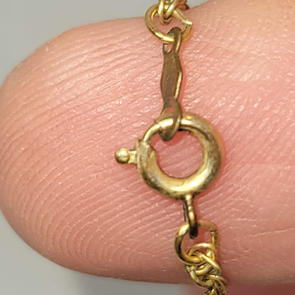 Vintage 1940s1950s Necklace 12Kt GF Gold Filled Opal Pendant