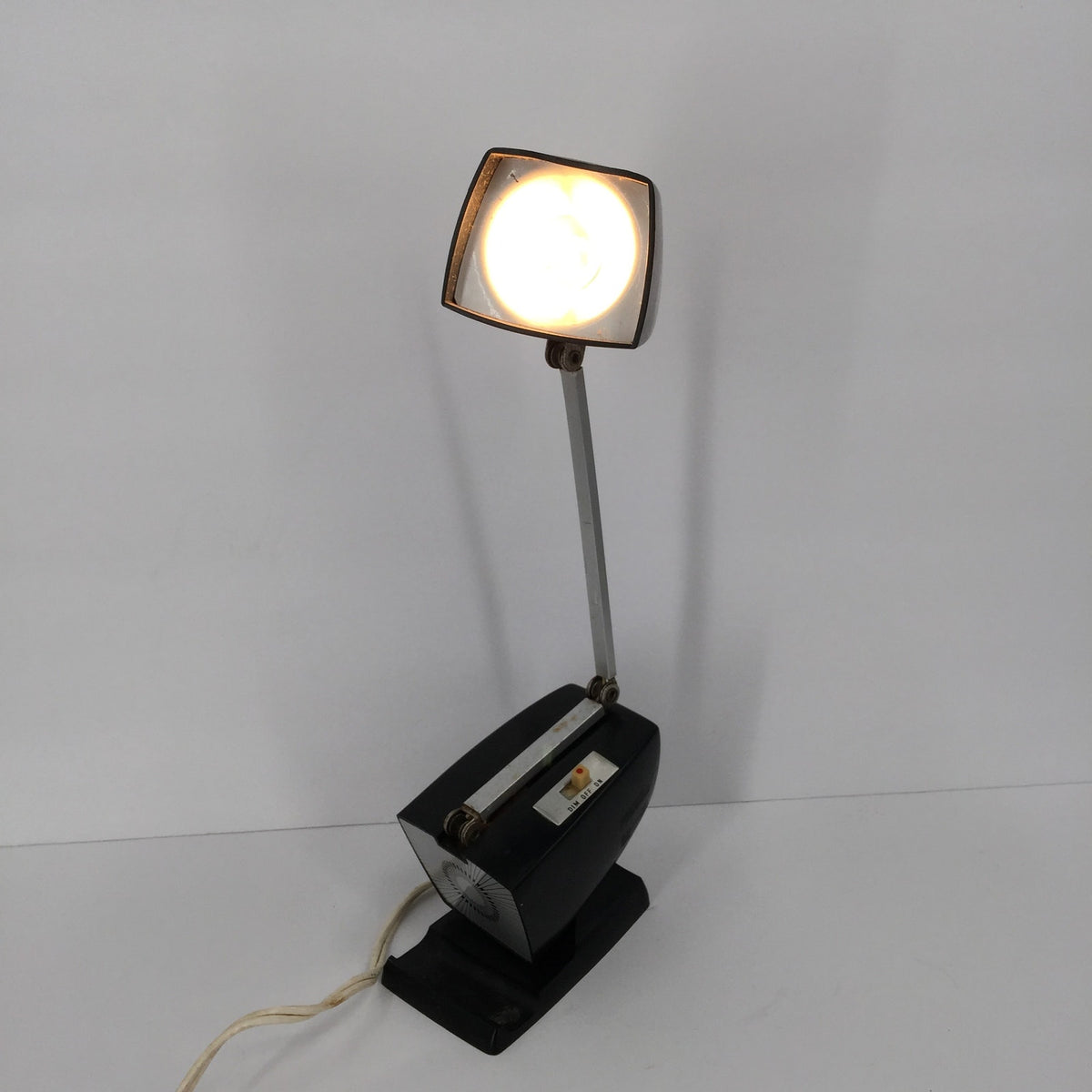 Vintage Mid Century French Industrial Desk Lamp Electrical Gooseneck Lamp