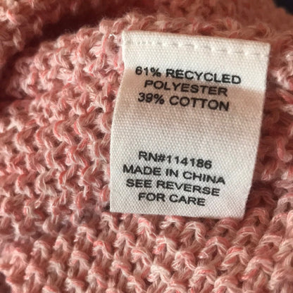 Ady P Marled Dolman Sleeve Rose Pink Sweater Size Large