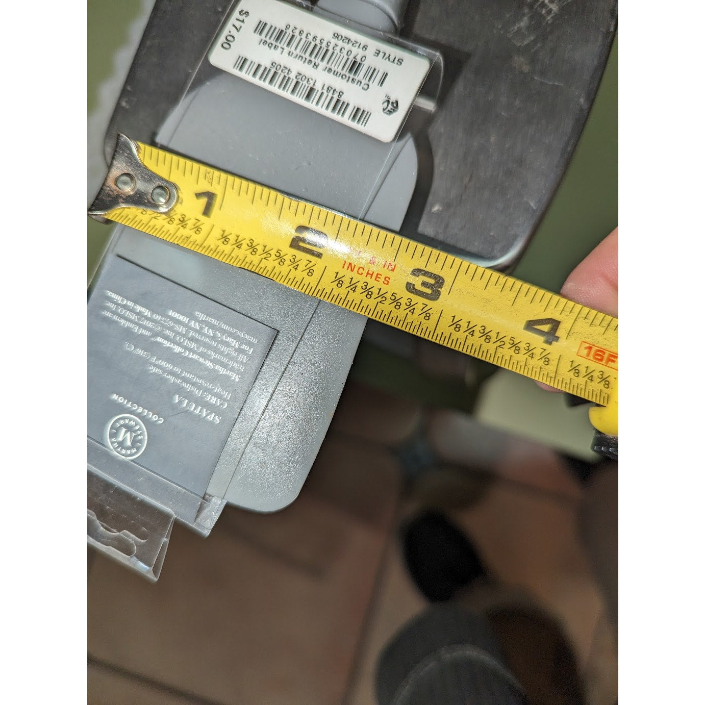 Martha Stewart Gray Spatula Scrapper Spoonula Heat Resistant Baking Silicone