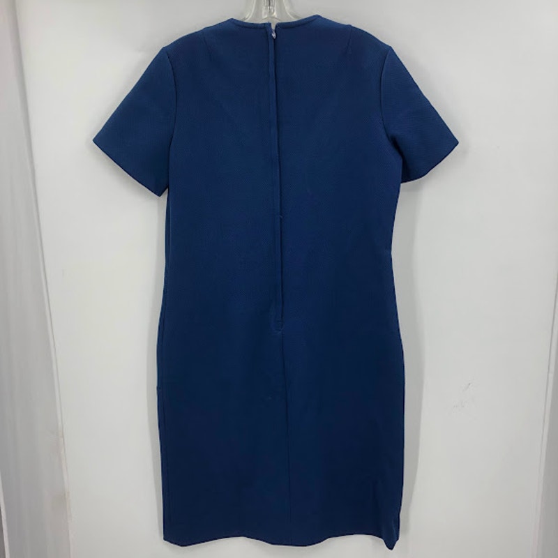 Roberta Lee Original VINTAGE 2 Pc Set Dress w/ Coat Royal Blue 1970's Polyester