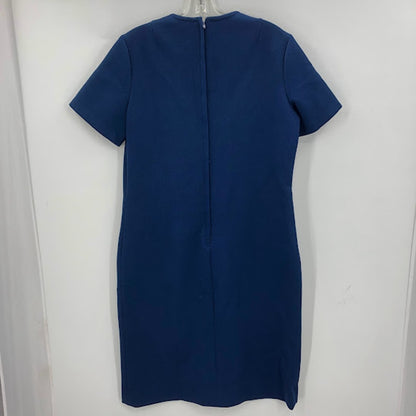 Roberta Lee Original VINTAGE 2 Pc Set Dress w/ Coat Royal Blue 1970's Polyester