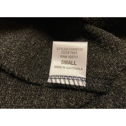 Gibsonlook Sweater Small Dark Gray Melange NEW Henley Crew Stretchy Knit Soft