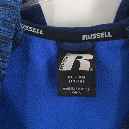 Russell Blue Youth Zip Up Hoodie XL (14-16) Athletic Athletica Long Sleeved