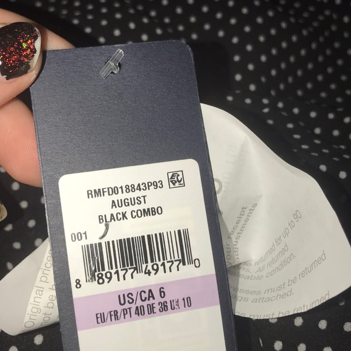 Rachel Roy Polka Dot Handkerchief Hem Midi Dress