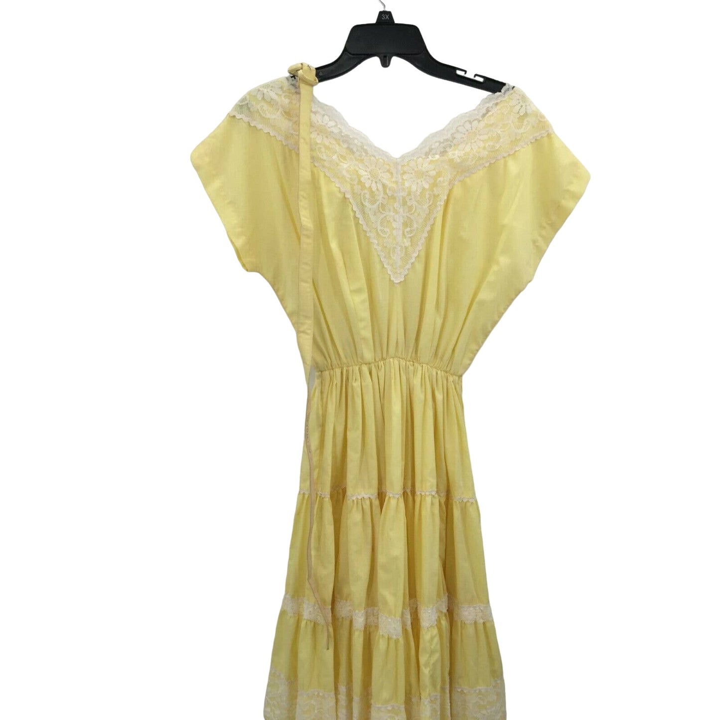 Vintage Bettina of Miami Yellow Dance Full Circle Rockabilly Pin Up Dress SZ 16