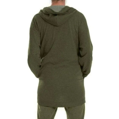 Max Studios NWT Sage Green Sweater Hoodie Cardigan Open Jacket Small round hem