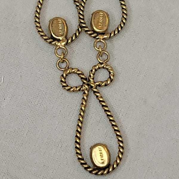 Vintage 1940s1950s Necklace 12Kt GF Gold Filled Opal Pendant