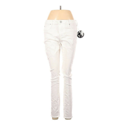 NWT Articles of Society Skinny Leg Cut Jeans Mid Rise Solid White Size 28 Waist