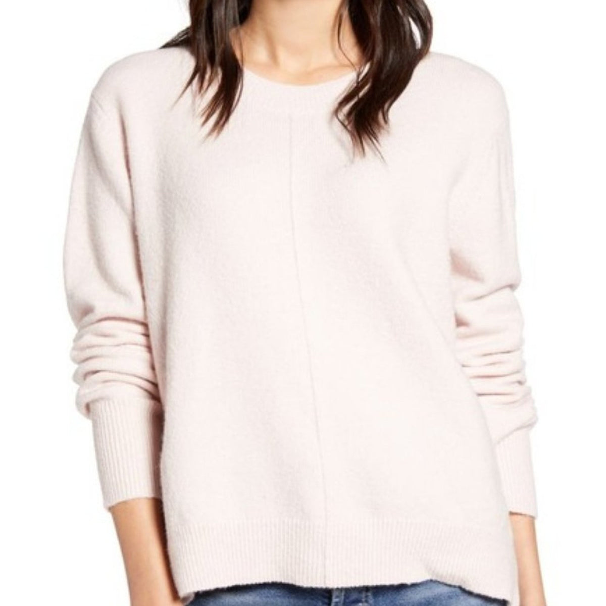 Treasure & Bond Pullover Sweater Long Sleeve Crew Neck Ribbed Neck Small NEW