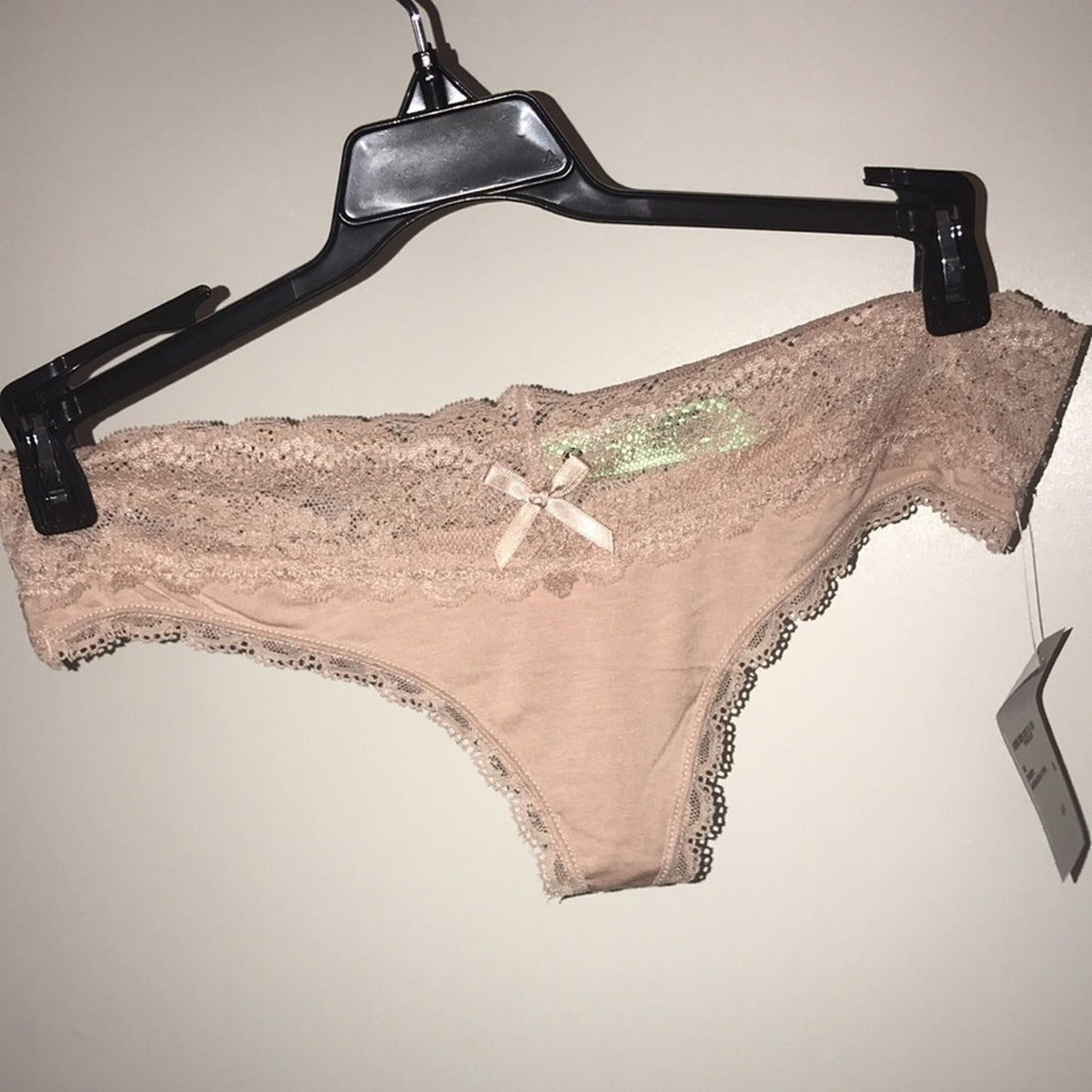 Honeydew Lady in Lace Thong Sandbar Heather Size Small