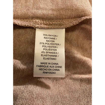 Bobeau Crisscross Split Back 3/4 Sleeve Top Sz XS/Extra Small Adobe Rose NWT