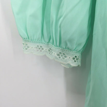 Sears VINTAGE 2 Pc. Set Pajama Size Medium Button Front Top Elastic Waist Pant