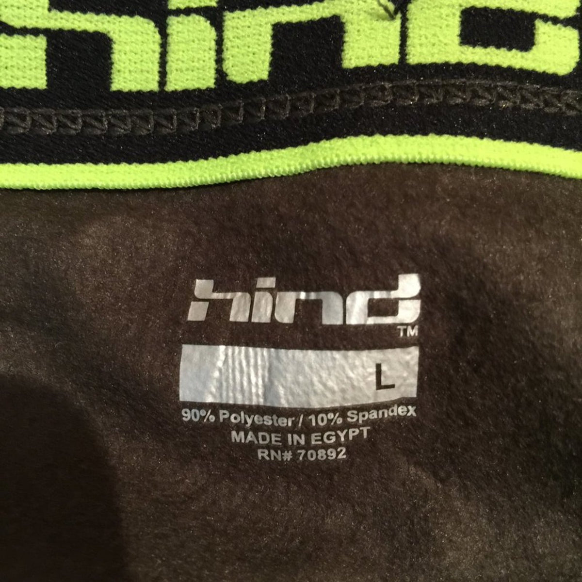 Hind Zipper Cuff track athletic Back Zip Pocket NEON Green workout Large Active