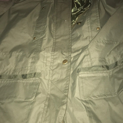Yoki NEW Olive Lightweight Hooded Jacket Medium Pockets Packable Travel