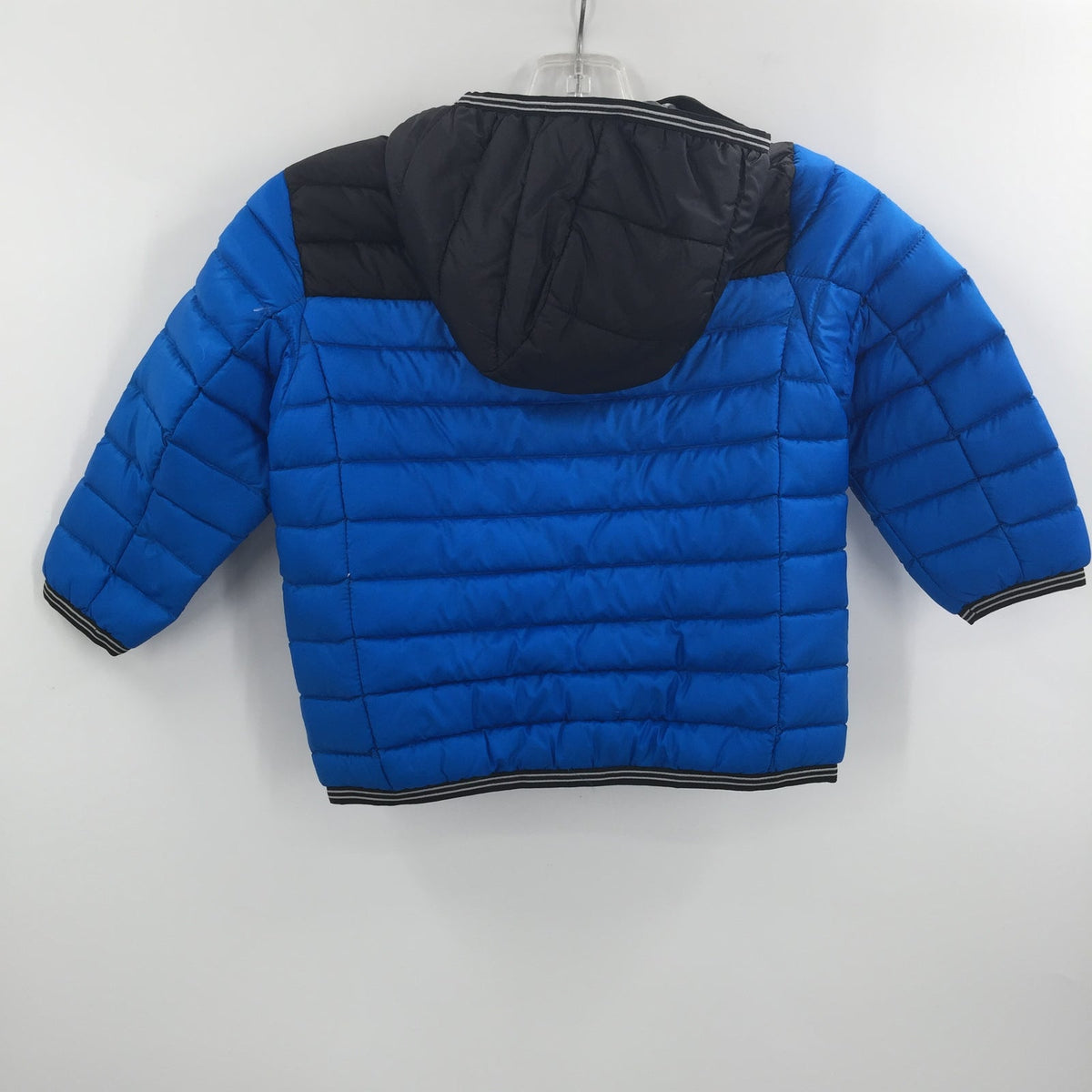 Gerry Reversible Full Zip Puffer Hoodie Jacket Long Sleeve Blue Size 2T NWT