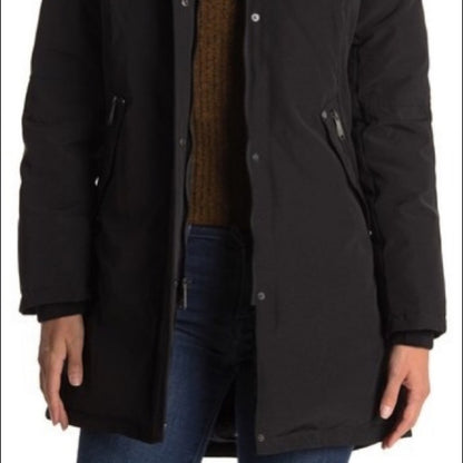 Sam Edelman NEW Faux Fur Trim Hooded Parka Coat Jacket Winter Size 3X