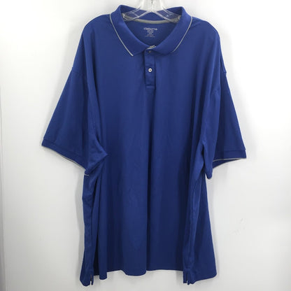 Clairborne Blue Easy Care Quick Dri 4 XLT polo golf short sleeved shirt