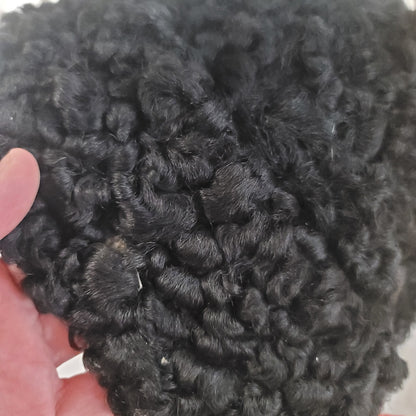 Vintage showbiz theatre costume wig black curly hair stage performance play