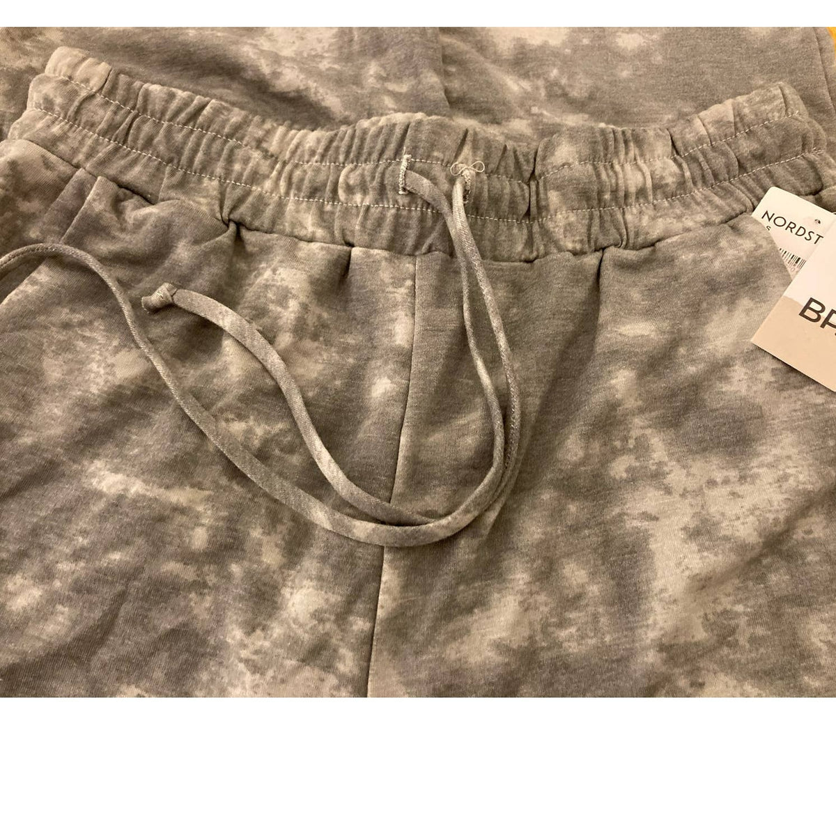 BP. Women Jogging Pants Small Grey Tie Dye NEW Elastic Drawstring Waist Pockets