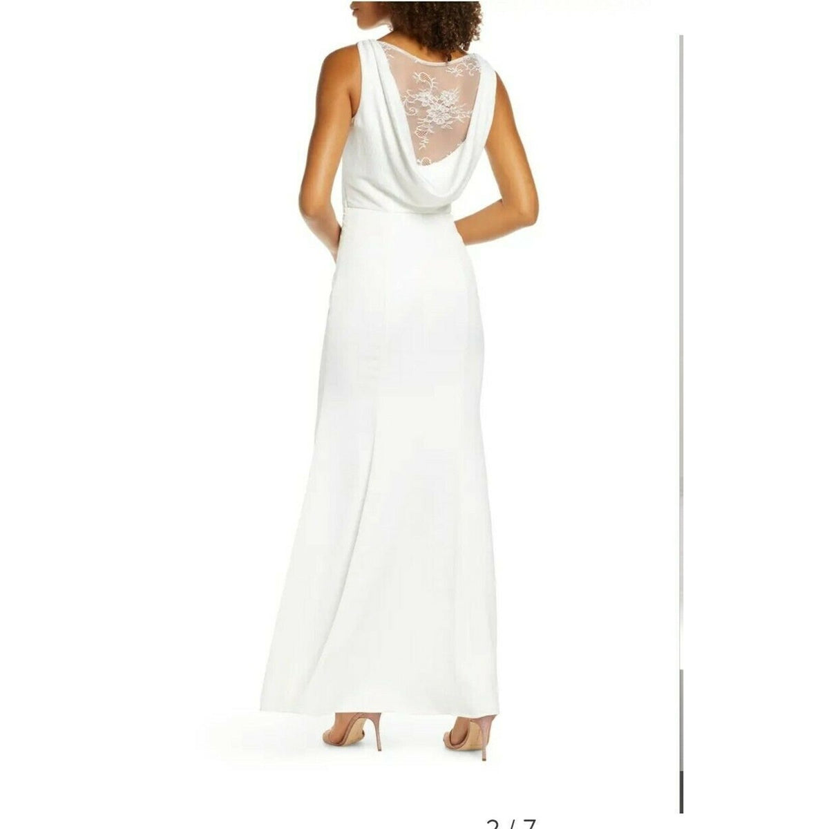 Chi Chi London Draped Neck Sleeveless Nora Gown 8 evening formal wedding Trumpet