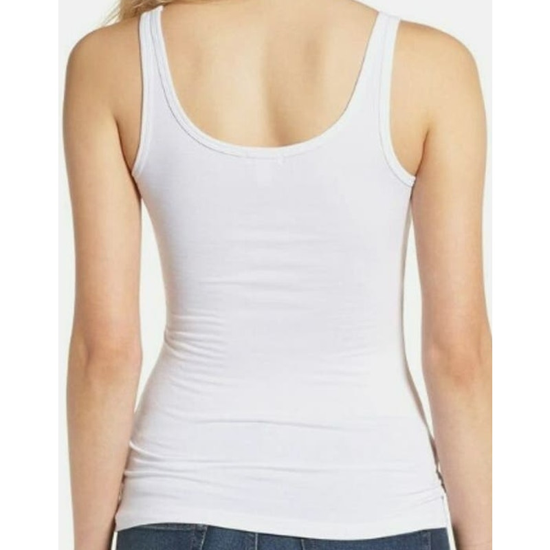 Chelsea28 Sleeveless Scoop Tank Top Size Small in White NWT