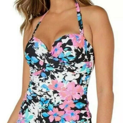 Island Escape Fiji Twist Molded Bandini Tankini Size 6