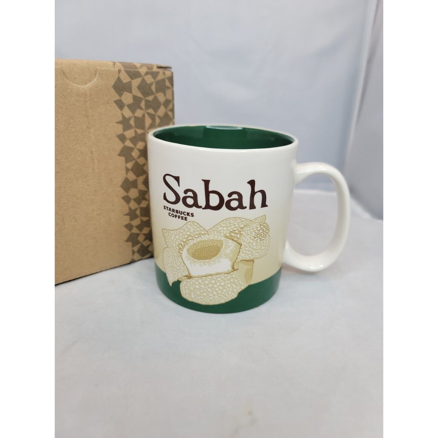 STARBUCKS SABAH MALAYSIA Coffee Mug 16oz Global Icon City Collector NEW
