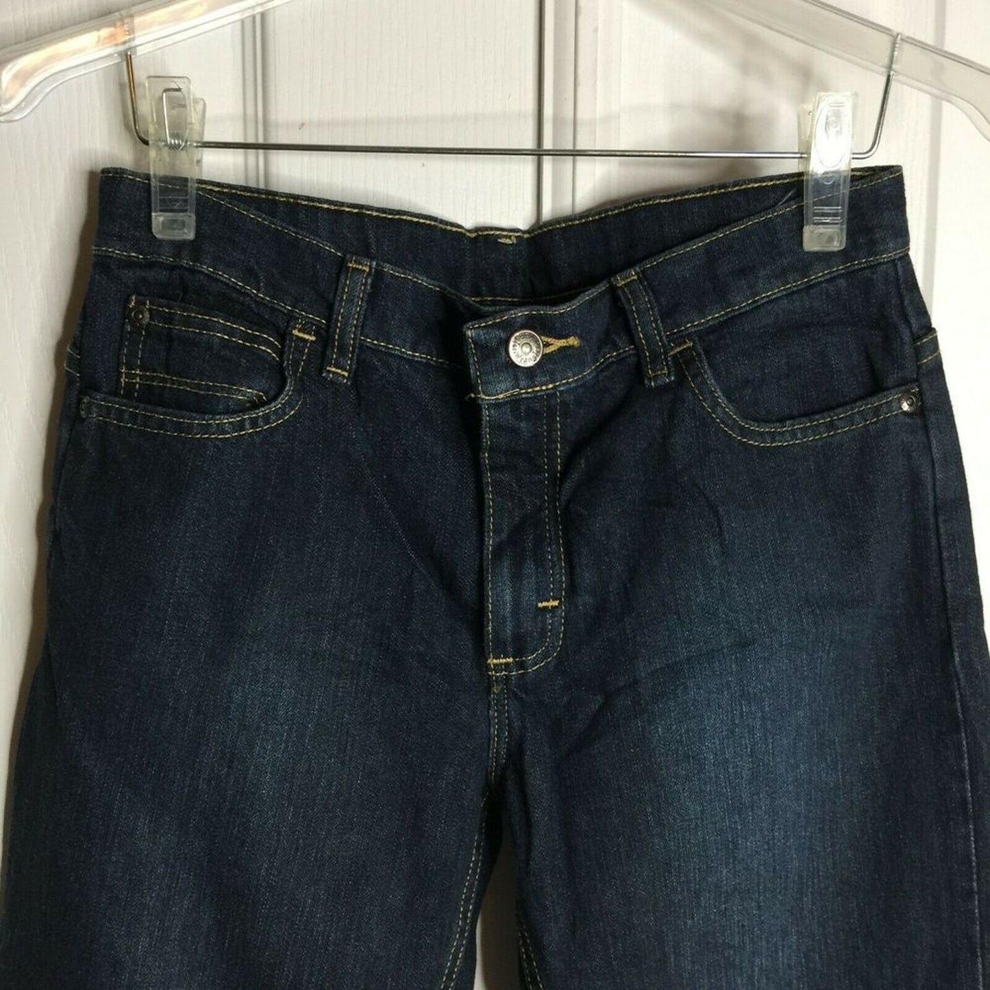 Wrangler Jeans KIDS youth Dark Blue Denim Adjustable Waist Jeans Size 12 Husky