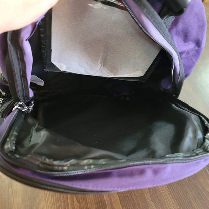 Eastsport Unisex Campus Tech Backpack Purple NEW Black Zipper Travel Packable