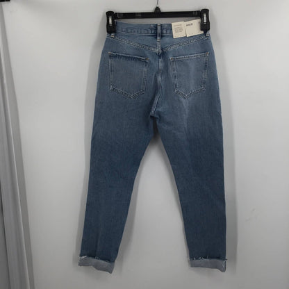 AGOLDE adriano goldschmied distressed acid wash skinny jeans 30 regular FRAYED