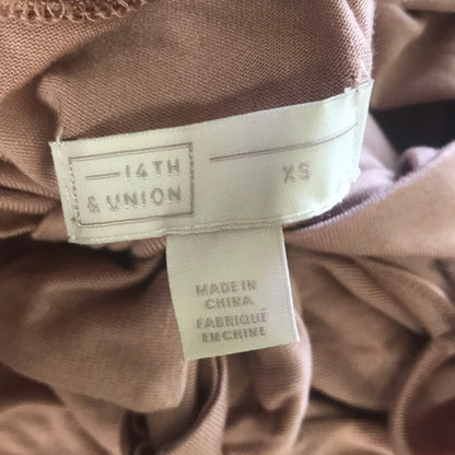 14th & Union Mock Neck Tie Back T-Shirt Size XSmall
