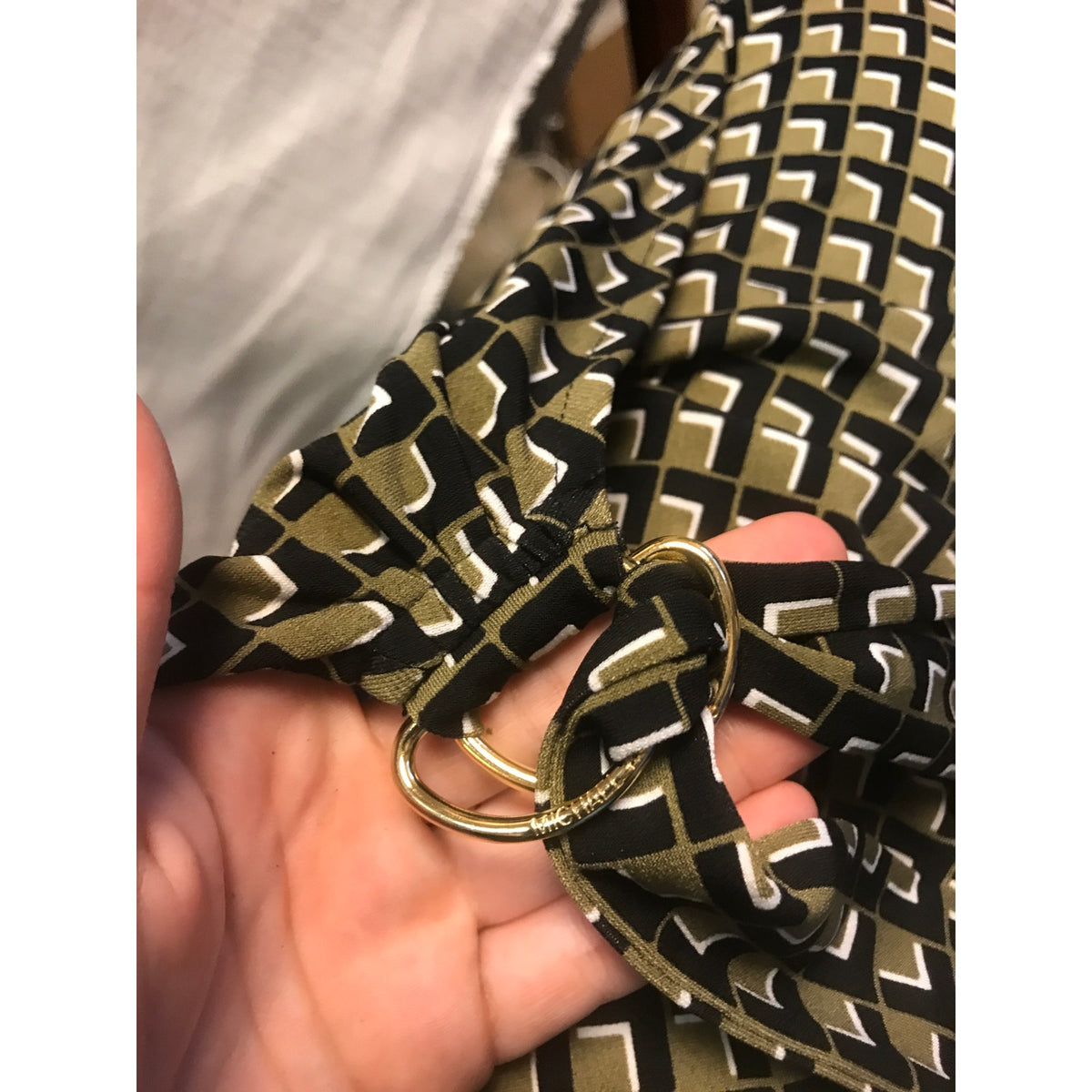 Michael Kors Surplice Double Ring Buckle Tank Top Size Small