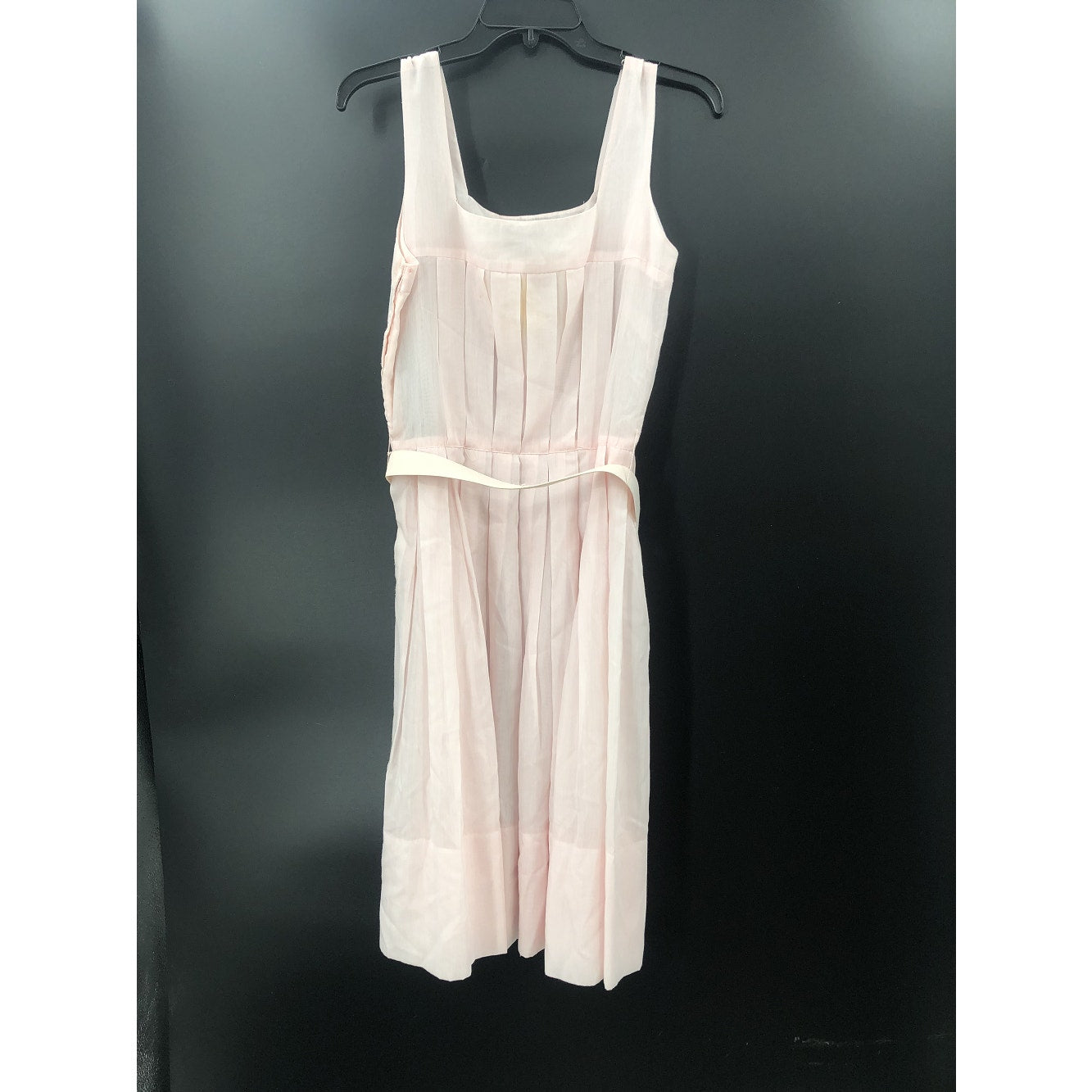 Palm Fashions Vintage 1960's Pleated Sun Dress Pink Small Lightweight