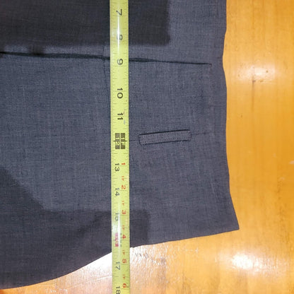 Worthington 1980s Size 8 Gray ultra wide cuffed pants 31" long high waisted