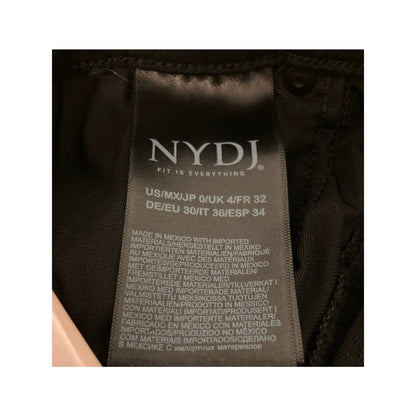 NYDJ Curves 360 Women's Bermuda Side-Slit Shorts Size 0 Black NWT