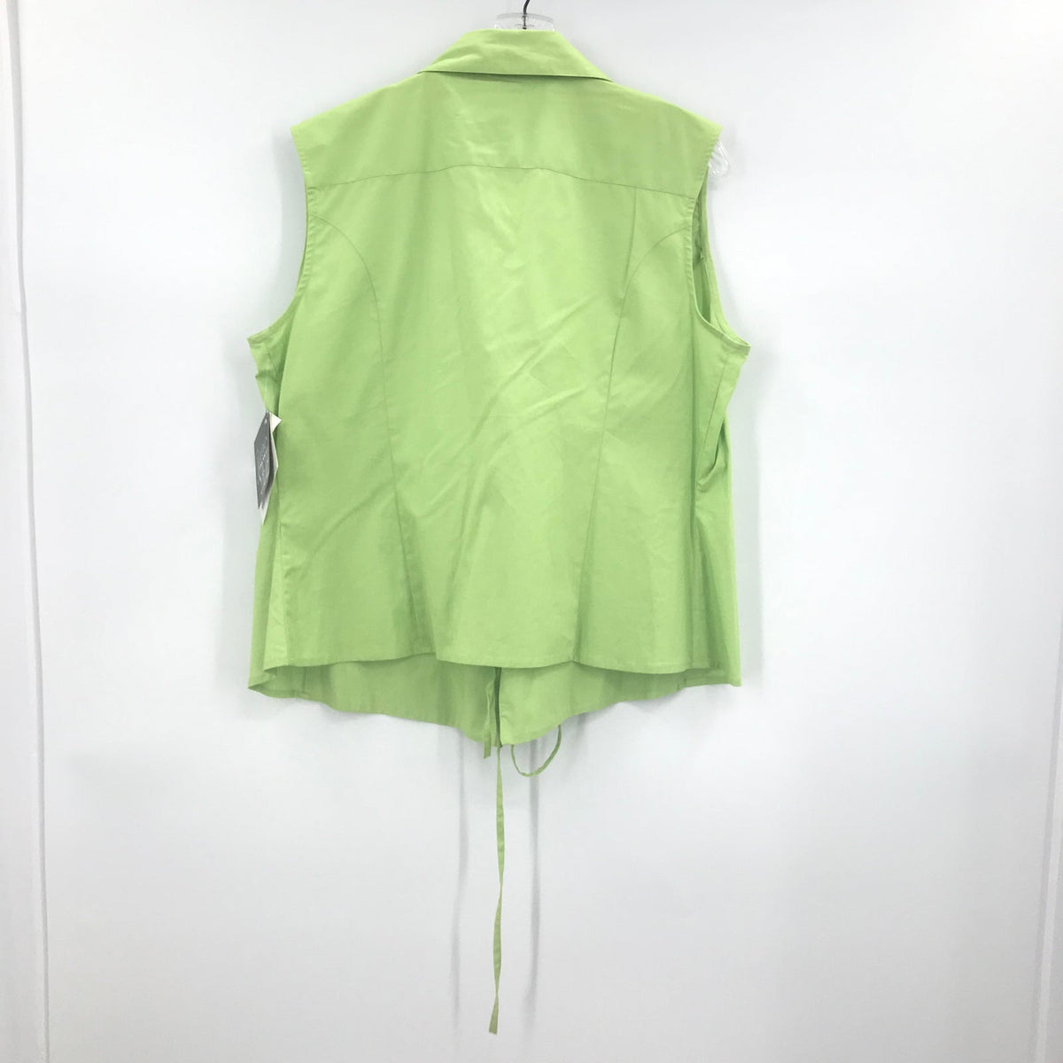 Jane Identified Women's wrap Tie Sleeveless Shirt Top Size Large NWT