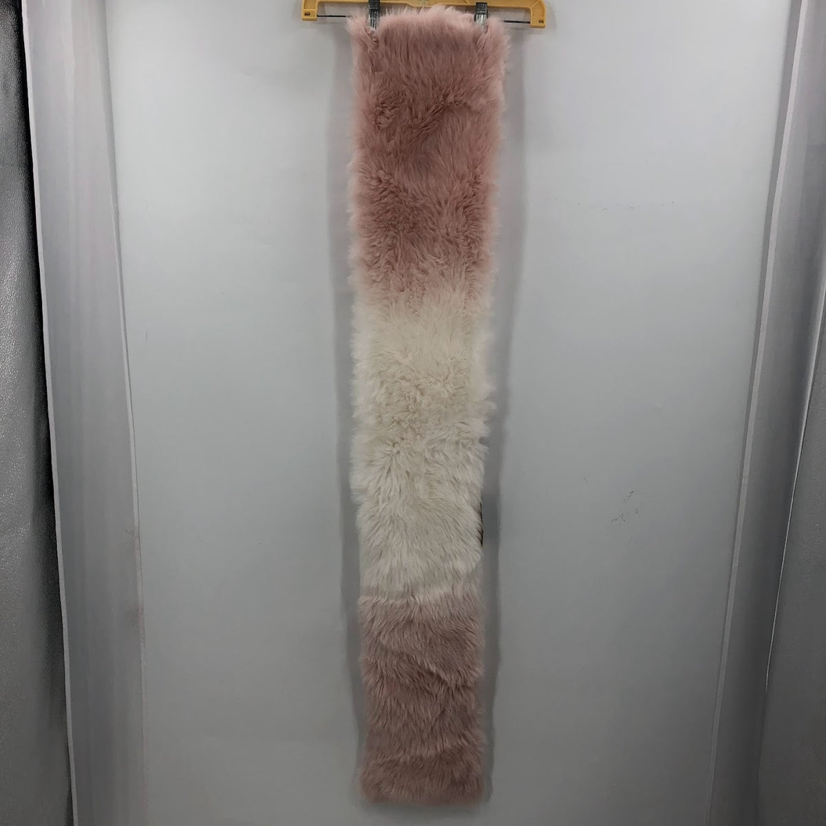 INC faux fur stole wrap Pink White ombre NEW lined NEck scarf warmer