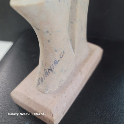 Soapstone Goiania Brazil Statue Handcarved Woman Churn Mortar Pestle