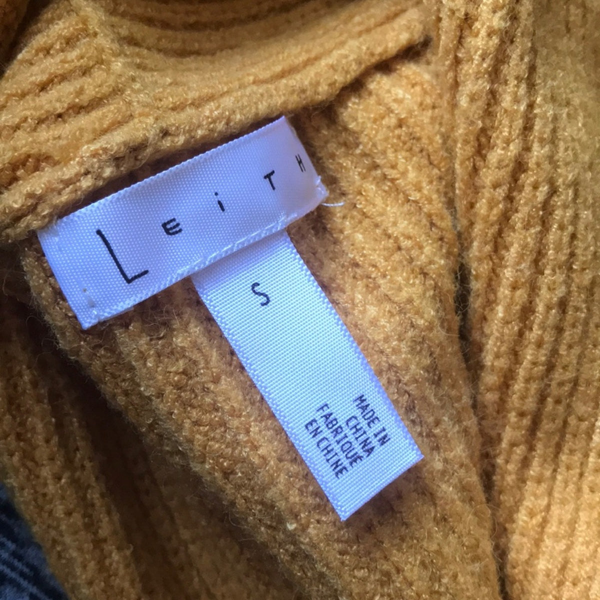 Leith NEW Yellow Dolman Sleeve Long Cardigan Small