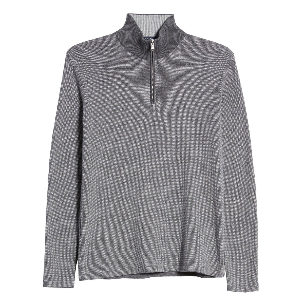 Zachary Prell NWT Men's Quarter Zip Pullover Sweater Gray Cotton Cashmere Small