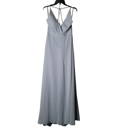Jenny Yoo Annabelle Gown Dress Convertible Sleeveless V-Neck Strappy Purple 12
