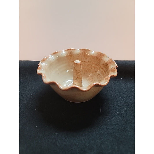 Cagle Road Pottery Seagrove NC Studio Art Pottery 6" Fluted Rim Apple Baker
