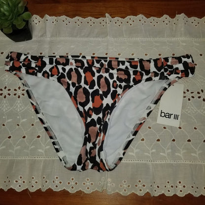 Bar III Swimwear Shirred Side Hipster Pant Bikini Size XSmall