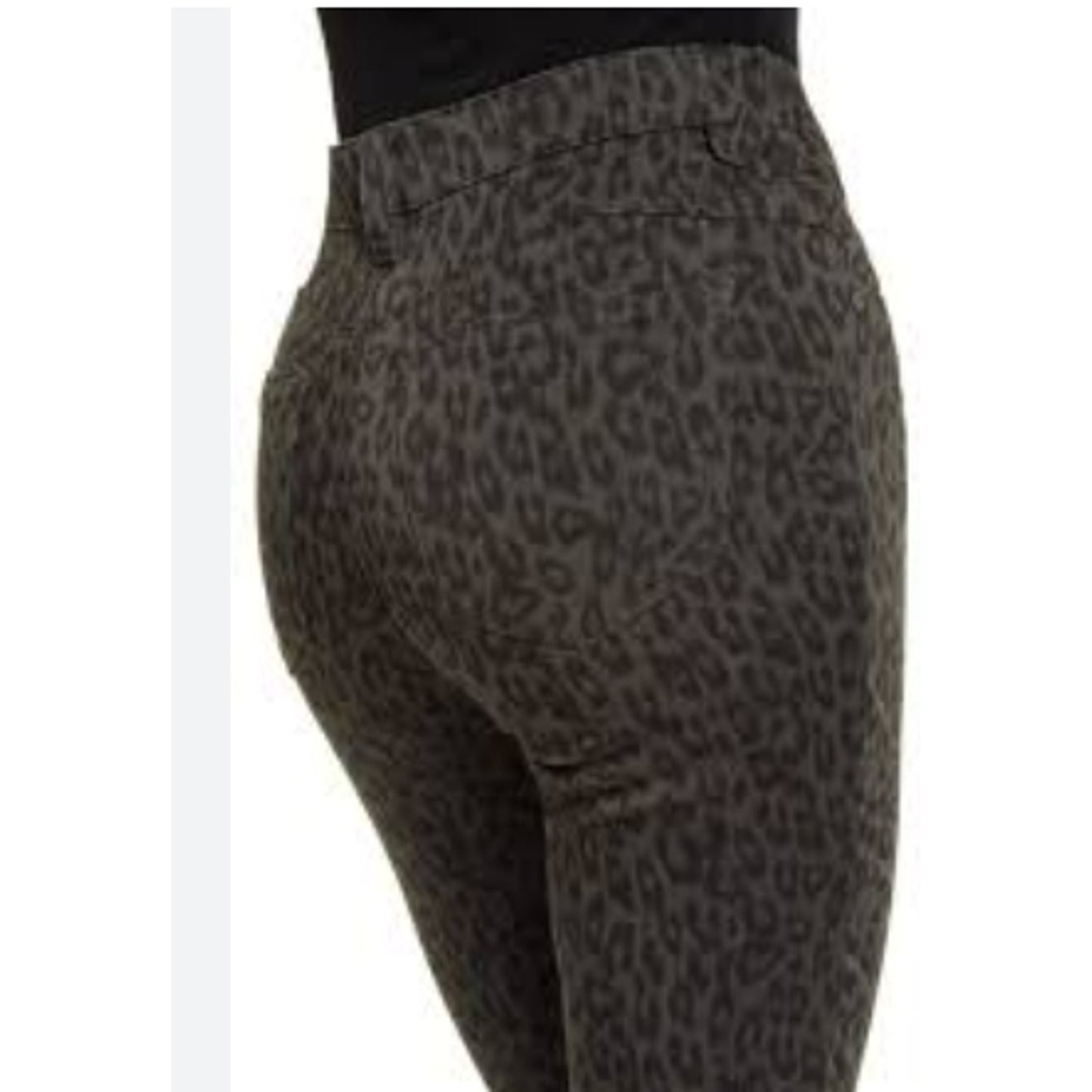 Wit & Wisdom Ab-Solution High Rise Ankle Skimmer Jeans Sz 0 in Brown Leopard NWT