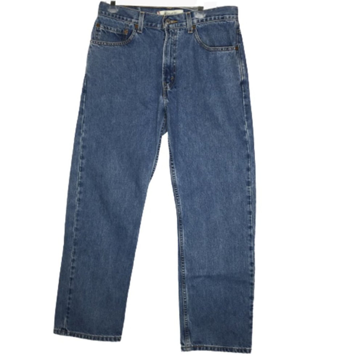 Levi Strauss & Co 505 Regular Fit Straight Jeans Dark Wash Denim Blue Size 33x30